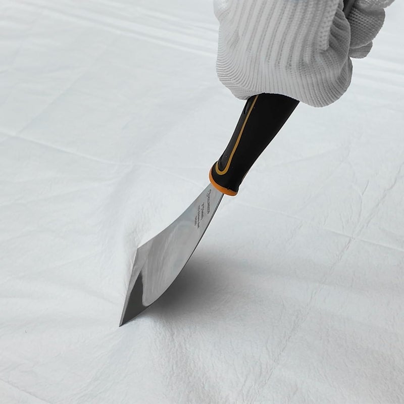 Rolling Dog 3" Angled Putty Knife - 5 Degree Angle Paint Scraper with Metal Hammer Cap, Rubber Griped Handle, 3 Inch Flex Putty Knife for Scraping Into Corners - Image 3